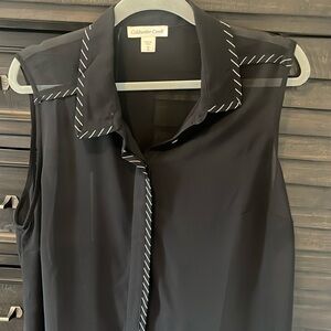 Lightweight button front sleeveless top Coldwater Creek